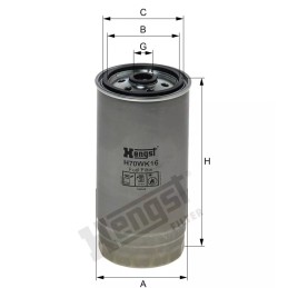 H70WK16 Hengst kuro filtras