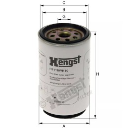 H7118WK10 Hengst kuro filtras
