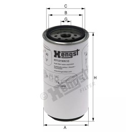 H7121WK10 Hengst kuro filtras