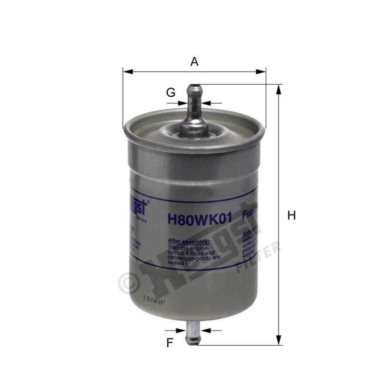 H80WK01 Hengst kuro filtras