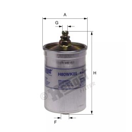 H80WK05 Hengst kuro filtras