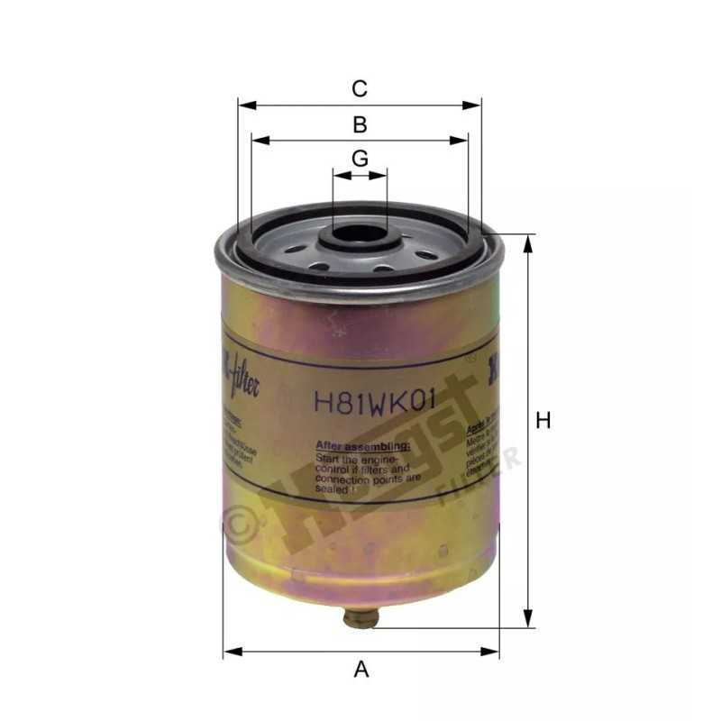 H81WK01 Hengst kuro filtras