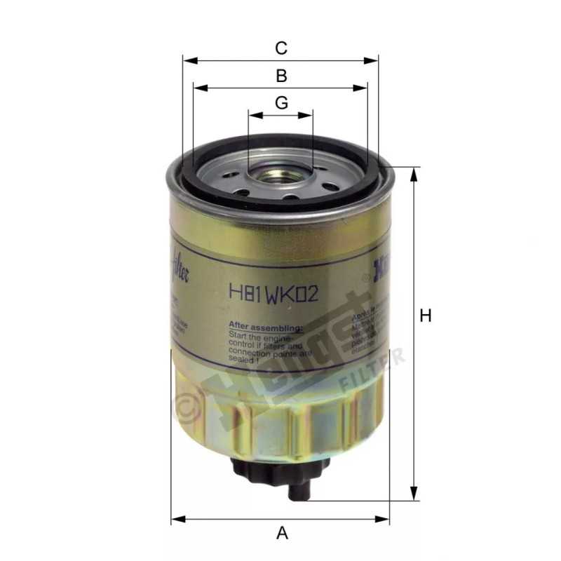 H81WK02 Hengst kuro filtras