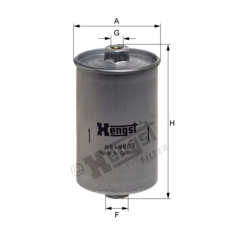 H84WK03 Hengst kuro filtras