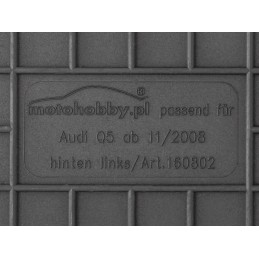 Audi Q5 2008-2017 Guminiai kilimėliai MOTOHOBBY 160802