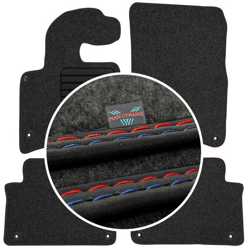 Audi Q7 I 5os 2006-2015 Veliūriniai kilimėliai MAX-DYWANIK