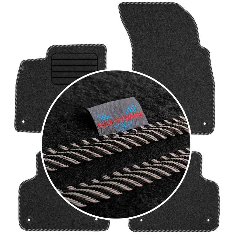 Audi Q7 II 2015- Veliūriniai kilimėliai MAX-DYWANIK