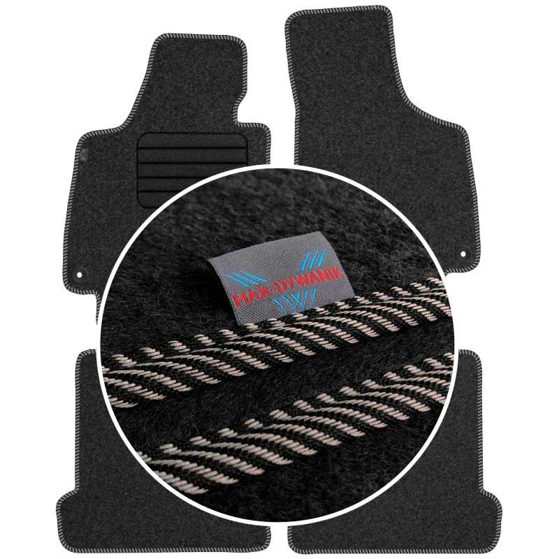 Audi TT II 2006-2014 Veliūriniai kilimėliai MAX-MAT