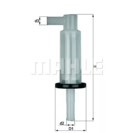 KL33OF KNECHT kuro filtras