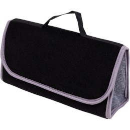 Automobilio bagažinės organizatoriaus krepšys - MAX-MAT (horizontalus) - juodas (su pelenų pilkumo šonais)