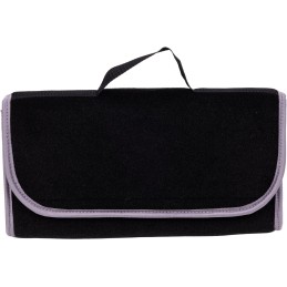 Automobilio bagažinės organizatoriaus krepšys - MAX-MAT (horizontalus) - juodas (su pelenų pilkumo šonais)