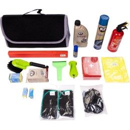 Automobilio bagažinės organizatoriaus krepšys - MAX-MAT (horizontalus) - juodas (su pelenų pilkumo šonais)