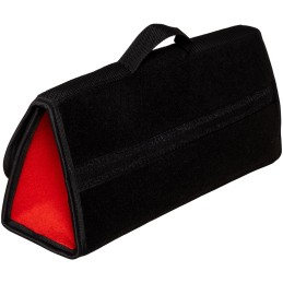 Automobilio bagažinės organizatoriaus krepšys - MAX-MAT (horizontalus) - juodas (su raudonais šonais - juoda juosta)