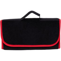 Automobilio bagažinės organizatoriaus krepšys - MAX-MAT (horizontalus) - juodas (su raudonais šonais)