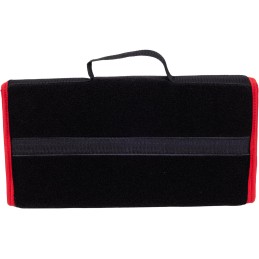 Automobilio bagažinės organizatoriaus krepšys - MAX-MAT (horizontalus) - juodas (su raudonais šonais)