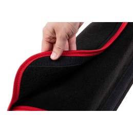 Automobilio bagažinės organizatoriaus krepšys - MAX-MAT (horizontalus) - juodas (su raudonais šonais)