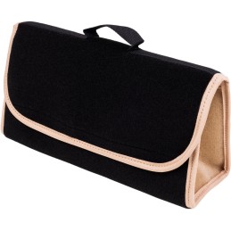 Automobilio bagažinės organizatoriaus krepšys - MAX-MAT (horizontalus) - juodas (su smėlio spalvos šonais)