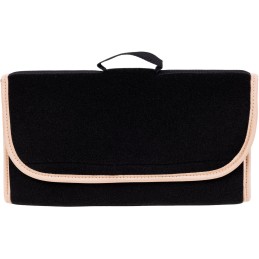 Automobilio bagažinės organizatoriaus krepšys - MAX-MAT (horizontalus) - juodas (su smėlio spalvos šonais)