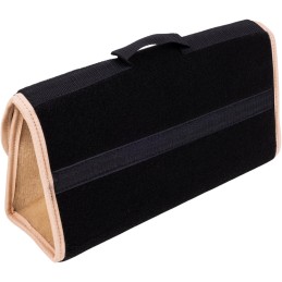 Automobilio bagažinės organizatoriaus krepšys - MAX-MAT (horizontalus) - juodas (su smėlio spalvos šonais)