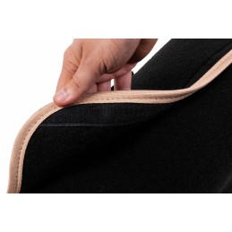 Automobilio bagažinės organizatoriaus krepšys - MAX-MAT (horizontalus) - juodas (su smėlio spalvos šonais)