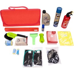 Automobilio bagažinės organizatoriaus krepšys - MAX-MAT (horizontalus) - raudonas