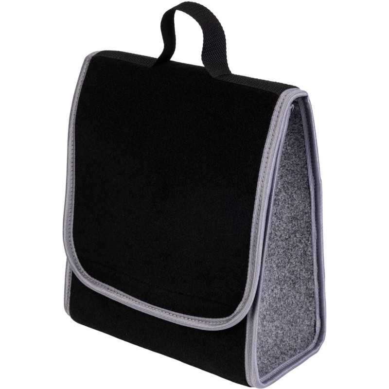 Automobilio bagažinės organizatoriaus krepšys - MAX-MAT (vertikalus) - juodas (su pelenų pilkumo šonais)