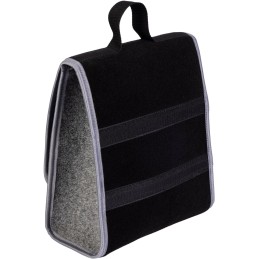 Automobilio bagažinės organizatoriaus krepšys - MAX-MAT (vertikalus) - juodas (su pelenų pilkumo šonais)