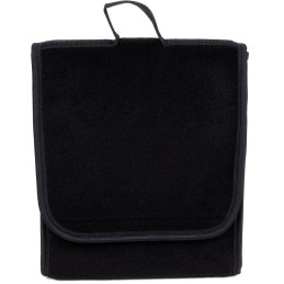 Automobilio bagažinės organizatoriaus krepšys - MAX-MAT (vertikalus) - juodas (su raudonais šonais - juoda juosta)