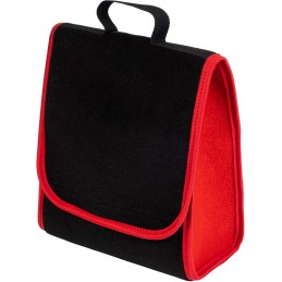 Automobilio bagažinės organizatoriaus krepšys - MAX-MAT (vertikalus) - juodas (su raudonais šonais)