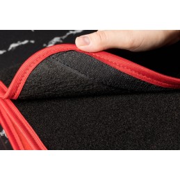 Automobilio bagažinės organizatoriaus krepšys - MAX-MAT (vertikalus) - juodas (su raudonais šonais)