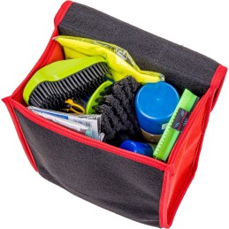 Automobilio bagažinės organizatoriaus krepšys - MAX-MAT (vertikalus) - juodas (su raudonais šonais)