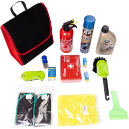 Automobilio bagažinės organizatoriaus krepšys - MAX-MAT (vertikalus) - juodas (su raudonais šonais)