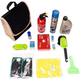 Automobilio bagažinės organizatoriaus krepšys - MAX-MAT (vertikalus) - juodas (su smėlio spalvos šonais)