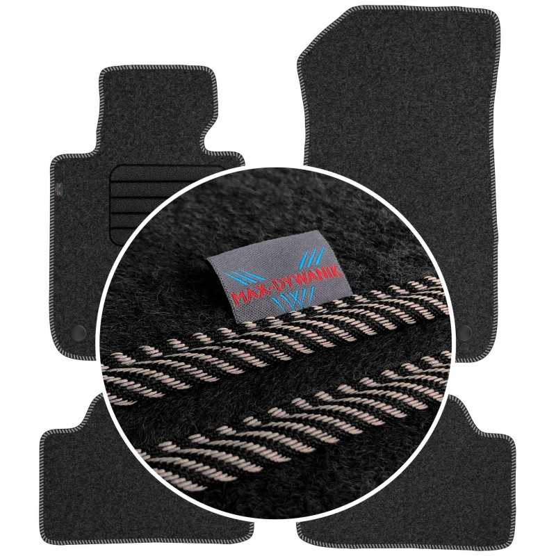 BMW 1 E81 E82 E87 HB CP 2004-2011 Veliūriniai kilimėliai MAX-DYWANIK