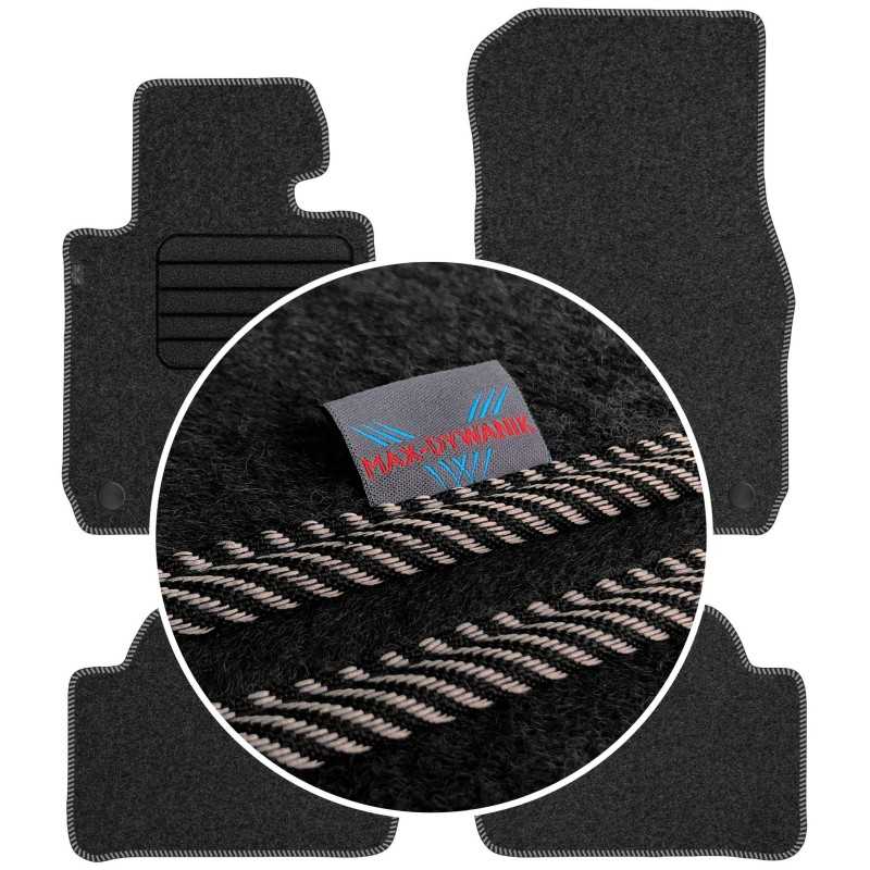 BMW 1 F20 2011-2019 Veliūriniai kilimėliai MAX-DYWANIK