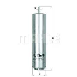 KL 736/1 D Knecht kuro filtras