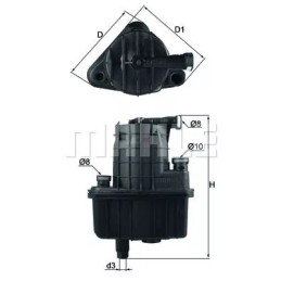 KL 832 D Knecht kuro filtras