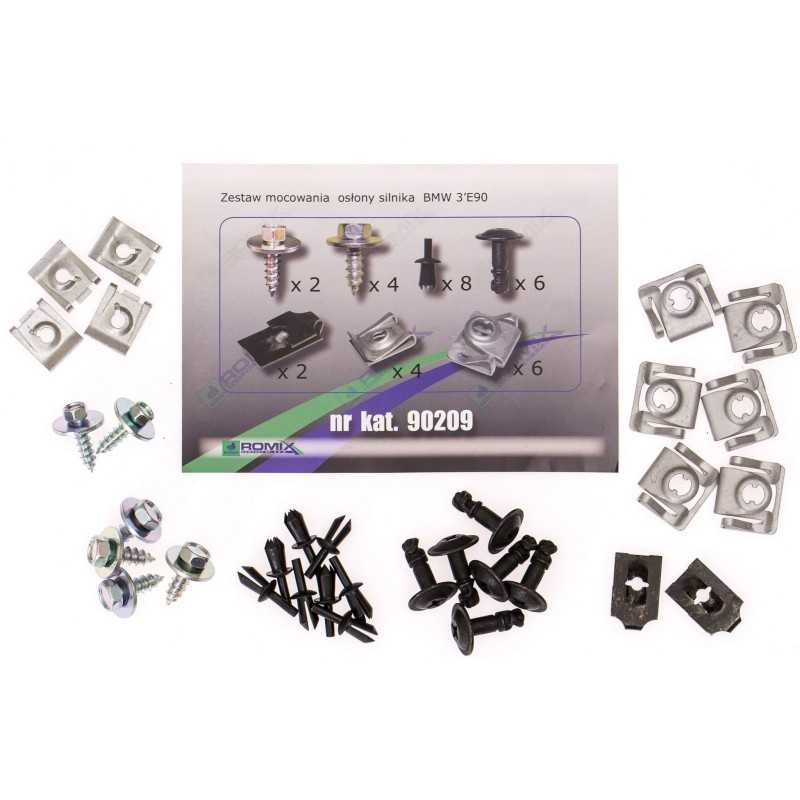 BMW 3 E90 2004-2011 Variklio dangtelio laikikliai ROMIX 90209