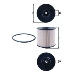 KX67/2D KNECHT kuro filtras