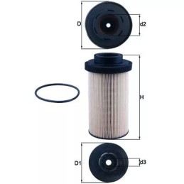 KX80/1D KNECHT kuro filtras