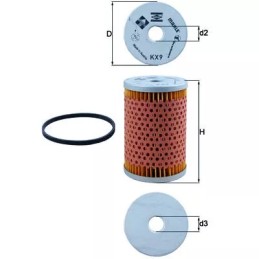 KX9D KNECHT kuro filtras