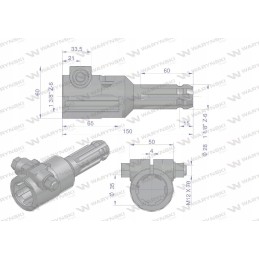 Reduktorius varžtui 1 3 8 6 lizdai n