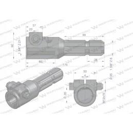 Sumažinimo adapteris varžtams 1 3 8 21 lizdams