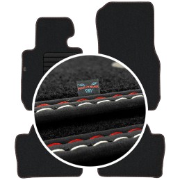 BMW 3 F30 F31 2012-2018 Veliūriniai grindų kilimėliai MAX-DYWANIK