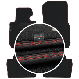 BMW 3 F30 F31 2012-2018 Veliūriniai grindų kilimėliai MAX-DYWANIK