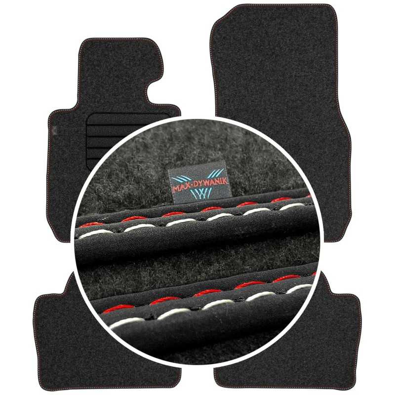BMW 3 F30 F31 2012-2018 Veliūriniai grindų kilimėliai MAX-DYWANIK