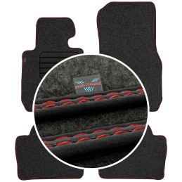 BMW 3 F30 F31 2012-2018 Veliūriniai grindų kilimėliai MAX-DYWANIK