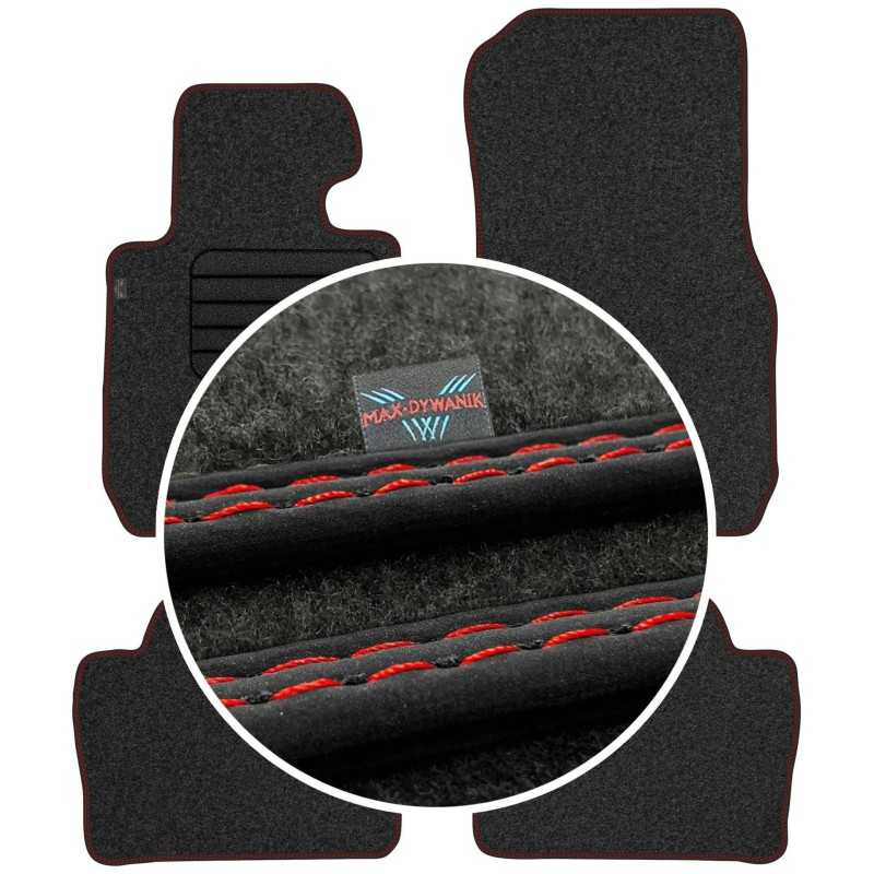 BMW 3 F30 F31 2012-2018 Veliūriniai grindų kilimėliai MAX-DYWANIK