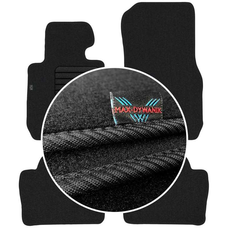 BMW 3 F30 F31 2012-2018 Veliūriniai grindų kilimėliai MAX-DYWANIK