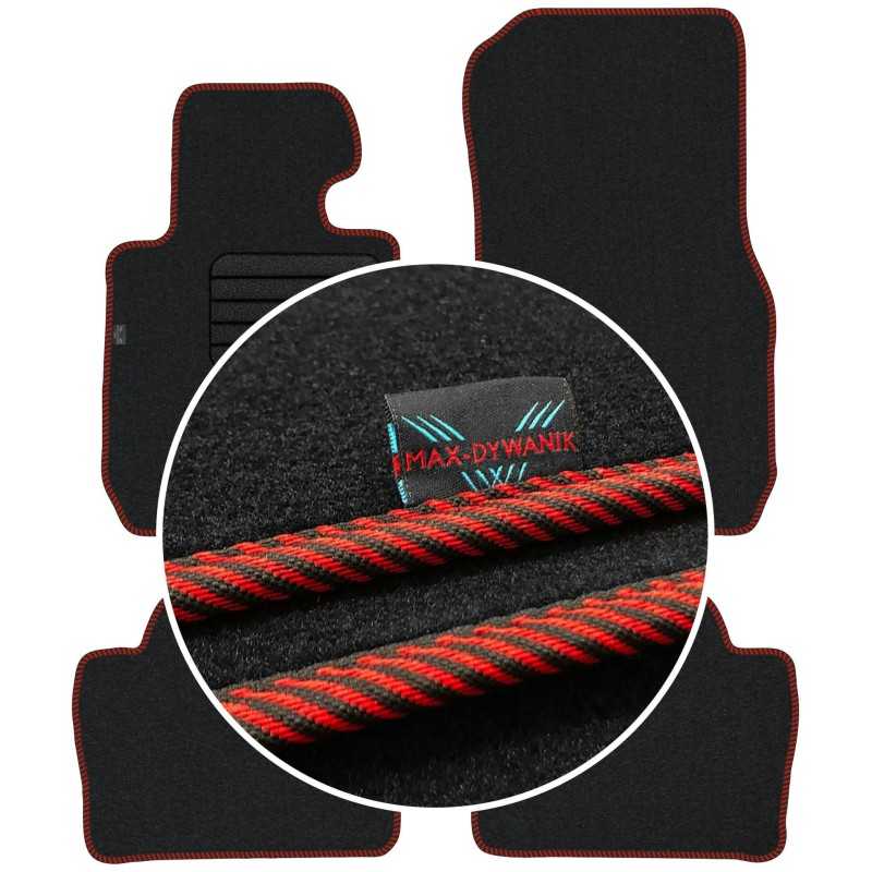 BMW 3 F30 F31 2012-2018 Veliūriniai grindų kilimėliai MAX-DYWANIK